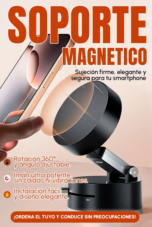 Soporte Magnético 360° para Celular | Ajustable, Seguro y Elegante para tu Auto