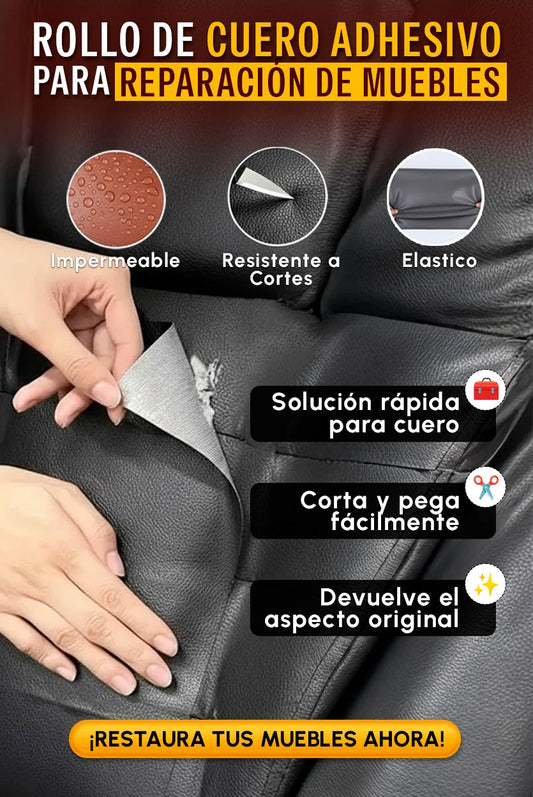 Cuero Adhesivo para Tapizar | Renueva y Repara Fácilmente + REGALO