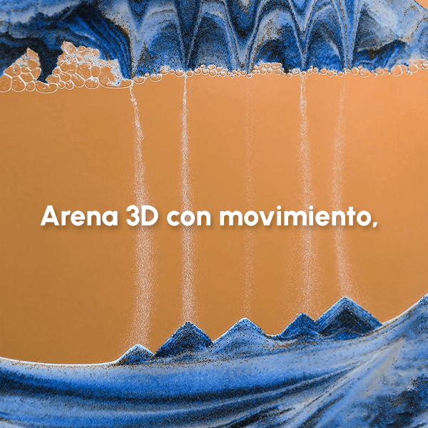 Reloj De Arena 3D Relajante con luces LED+ Envío GRATIS